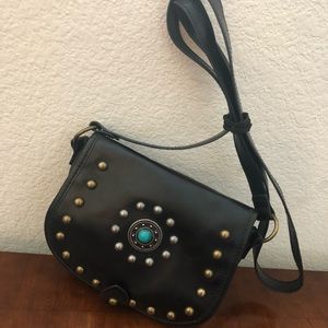 Black Crossbody Purse w/ Design